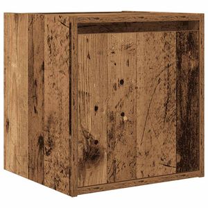 vidaXL Mesa de cabeceira de parede 38x34x40 cm cor madeira velha