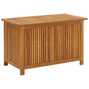 vidaXL Caixa arruma&ccedil;&atilde;o para jardim 90x50x58cm madeira ac&aacute;cia maci&ccedil;a
