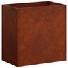 vidaXL Vaso de Jardim Ferro Enferrujado 50 x 30 x 50 cm A&ccedil;o Corten