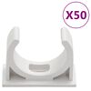 vidaXL Calhas para cabos com clipes &Oslash;30 mm 30 m PVC