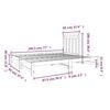 vidaXL Estrutura sof&aacute;-cama de puxar 2x(90x190) cm pinho maci&ccedil;o branco