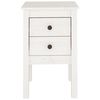 vidaXL Mesas de cabeceira 2 pcs 40x35x61,5 cm pinho maciço branco