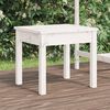 vidaXL Banco de jardim 50x44x45 cm madeira de pinho maciça branco