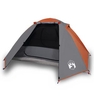 vidaXL Tenda de campismo c&uacute;pula p/ 2 pessoas imperme&aacute;vel laranja