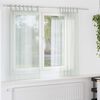 vidaXL Cortinas de voile com laços 2 pcs cinzento-claro 140x175 cm