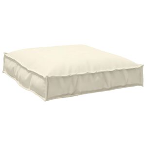 vidaXL Almofada Tecido Oxford Creme 70 x 70 x 12 cm
