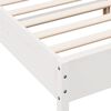 vidaXL Cama sem colch&atilde;o 135x190 cm madeira de pinho maci&ccedil;a branco