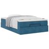vidaXL Estrutura cama otomana colch&atilde;o 120x200cm veludo azul escuro