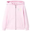 Sweatshirt para crian&ccedil;a com capuz rosa-claro 104