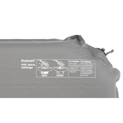 Outwell Colchão autoinsuflável de solteiro Sleepin 7,5 cm preto