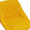 vidaXL Cadeiras de jantar girat&oacute;rias 2 pcs veludo amarelo mostarda