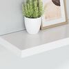 vidaXL Prateleira de parede suspensa 50x23x3,8 cm MDF branco