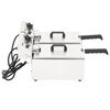 vidaXL Fritadeira el&eacute;trica dupla em a&ccedil;o inoxid&aacute;vel 12 L 4000 W