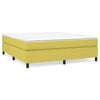 vidaXL Estrutura de cama com molas 160x200 cm tecido verde