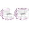 vidaXL Conjunto de Sof&aacute;s para Exterior 6 pcs Natural