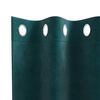 vidaXL Cortinas opacas 2 pcs Verde Escuro 140 x 175 cm Veludo