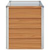 vidaXL Canteiro elevado de jardim 100x40x45cm a&ccedil;o galvanizado prateado