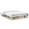 vidaXL Estrutura de cama 150x200 cm derivados madeira carvalho sonoma