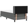 vidaXL Cama Box com colch&atilde;o Cinza Escuro 200 x 80 cm Poli&eacute;ster