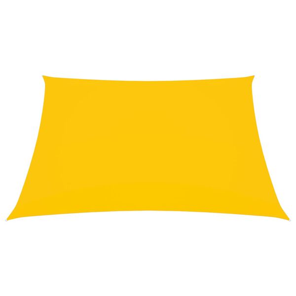 vidaXL Para-sol estilo vela tecido oxford quadrado 3x3 m amarelo