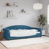 vidaXL Sof&aacute;-cama 90x200 cm veludo azul