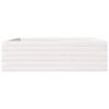 vidaXL Vaso/floreira de jardim 80x80x23 cm pinho maci&ccedil;o branco