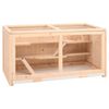 vidaXL Gaiola para hamster 89,5x45x45 cm Madeira maci&ccedil;a de abeto