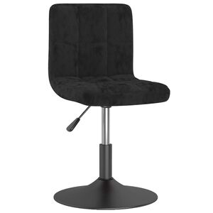 vidaXL Banco de bar girat&oacute;rio veludo preto