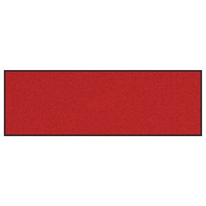 vidaXL Tapete de Entrada Vermelho e Preto 60 x 180 cm 100% Poliamida