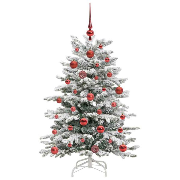 vidaXL &Aacute;rvore de Natal Articulada Artificial Branco 120 cm PE e PVC