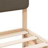 vidaXL Estrutura de Cama com Cabeceira Estofada Cinzento-acastanhado