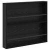 vidaXL Estante de Revistas 2 pcs Carvalho Preto 80 x 12 x 70 cm