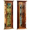 vidaXL Bengaleiros 2 pcs madeira reciclada maci&ccedil;a 38x100 cm
