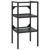 vidaXL Estrutura p/ lavat&oacute;rio casa de banho ferro 40x38x83 cm preto