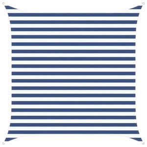 vidaXL Vela de sombra solar Azul e Branco 2,5 x 2,5 m