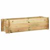 vidaXL Canteiro elevado jardim 120 cm madeira pinho impregnado
