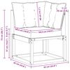 vidaXL Sof&aacute; de Canto Outdoor