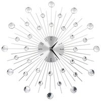 vidaXL Relógio de parede com movimento quartzo design moderno 50 cm