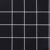 vidaXL Almofad&otilde;es p/ banco jardim 2 pcs 120x50x7cm tecido xadrez preto