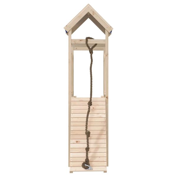 vidaXL Conjunto de brincar p/ exterior madeira de pinho maci&ccedil;a