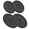 vidaXL Discos de muscula&ccedil;&atilde;o 4 pcs 2x10 kg+2x5 kg ferro fundido