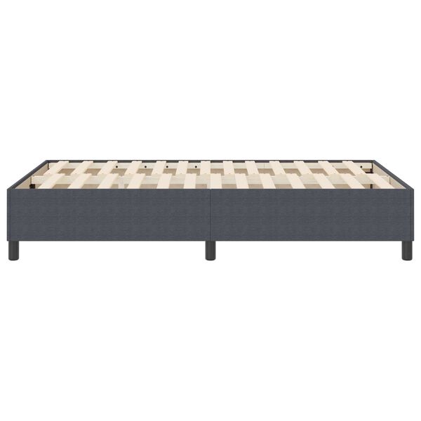 vidaXL Estrado de cama plataforma Cinza Escuro 120 x 200 cm tecido