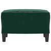 vidaXL Apoio de p&eacute;s 60x50x41 cm veludo verde-escuro