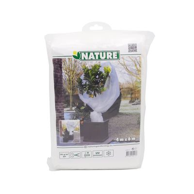Nature Protetor de plantas contra geada 30 g/m² 4x6 m branco