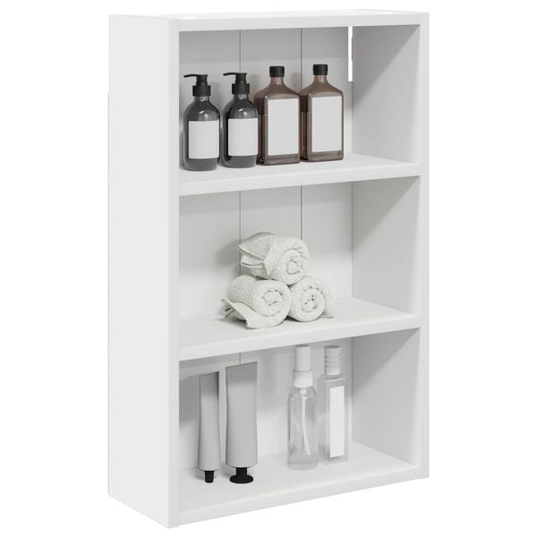 vidaXL Arm&aacute;rio de parede para banheiro Branco 40 x 16 x 62,5 cm
