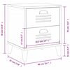 vidaXL Mesa de cabeceira VIKEN derivados de madeira branco
