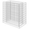 vidaXL Canteiro elevado/cesto gabi&atilde;o 90x50x100 cm a&ccedil;o galvanizado