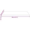vidaXL Tampo de mesa retangular 80x40x2,5 cm pinho maci&ccedil;o branco