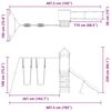 vidaXL Conjunto de brincar para exterior madeira de douglas maci&ccedil;a