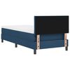 vidaXL Cama Box com colch&atilde;o com cabeceira Azul 90 x 200 cm tecido
